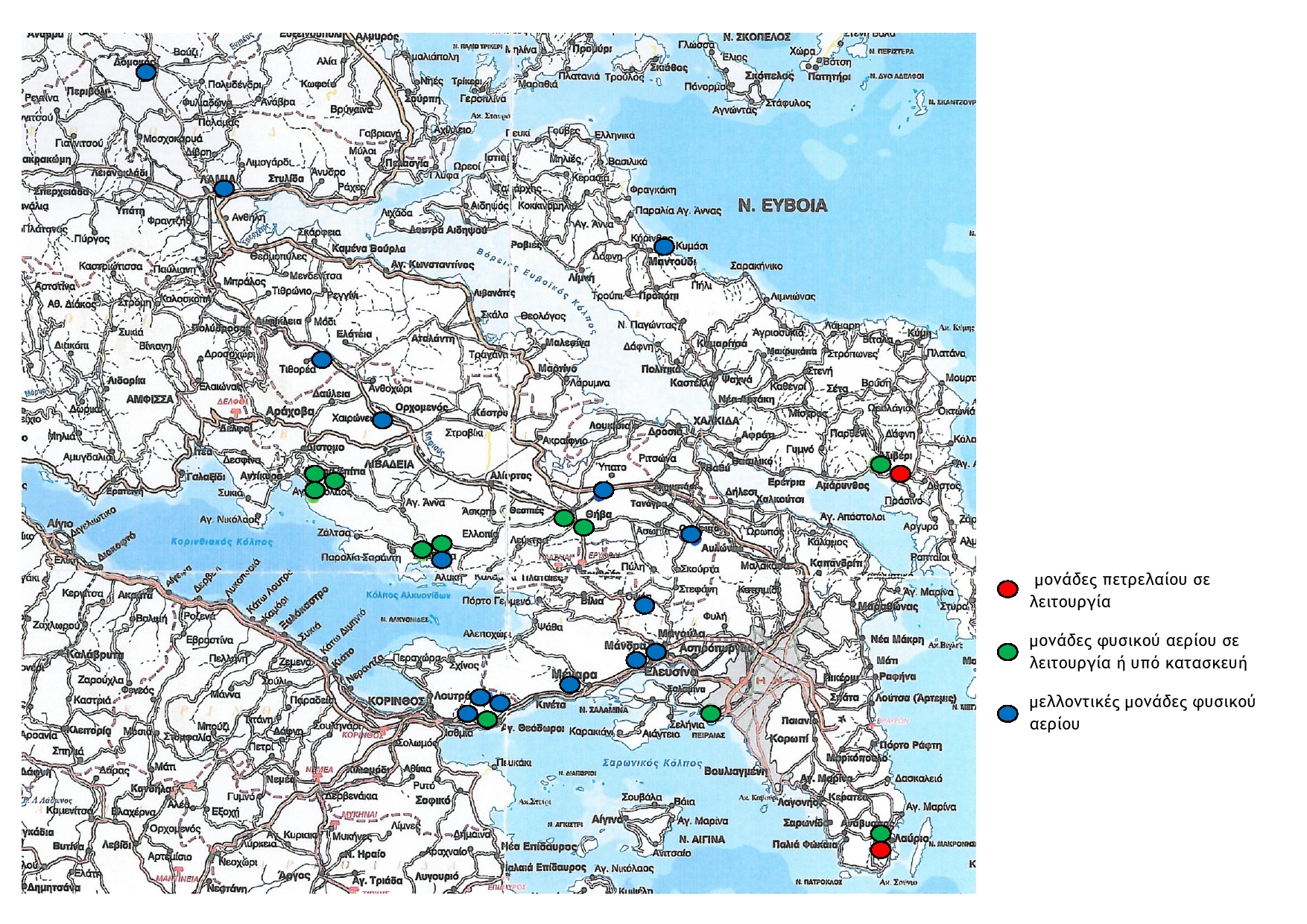 Σχεδιαζόμενες Μονάδες ΦΑ στην Κεντρική Ελλάδα